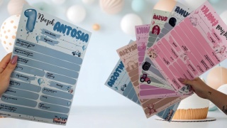 Kapsuły czasu - ankiety na urodziny, 10 szt.