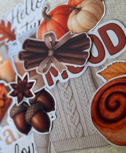 Naklejki jesienne - ogromny zestaw.