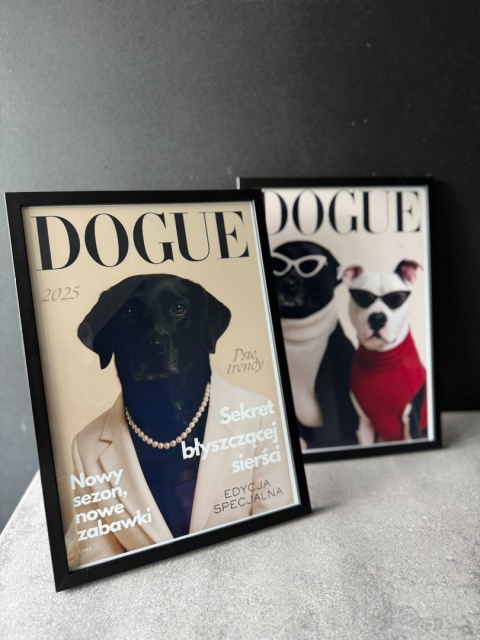Plakat - twój pies na okładce magazynu