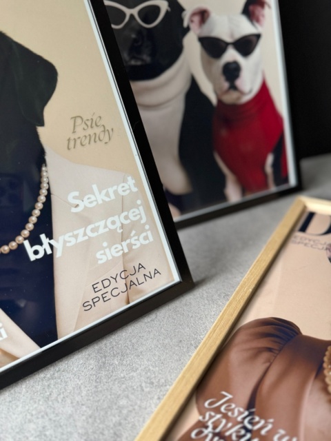 Plakat - twój pies na okładce magazynu