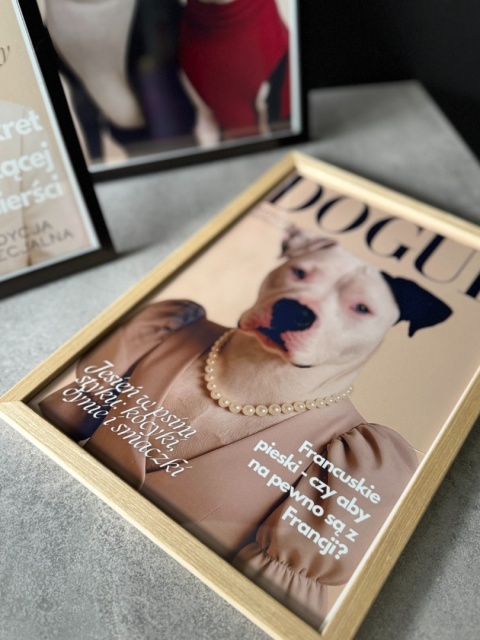 Plakat - twój pies na okładce magazynu