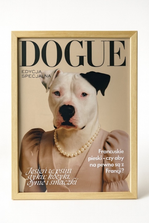 Plakat - twój pies na okładce magazynu