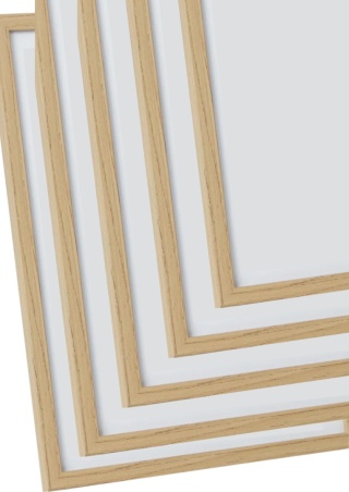 Ramka ozdobna A4, brąz