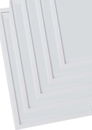 Ramka ozdobna A4, biały