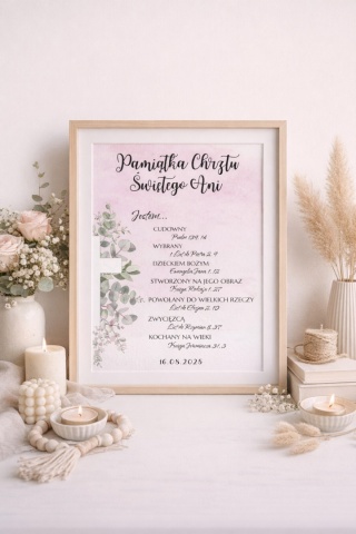 Pamiątka Chrztu Świętego, Jestem...