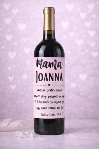 Etykietka Dzień Mamy - serduszko