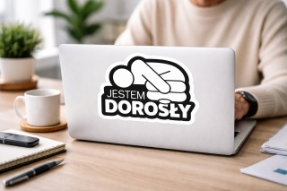 Naklejka jestem dorosły