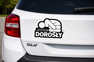 Naklejka jestem dorosły