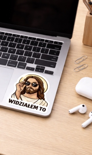 Naklejka - widziałem to