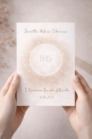 Kartka I Komunia Święta