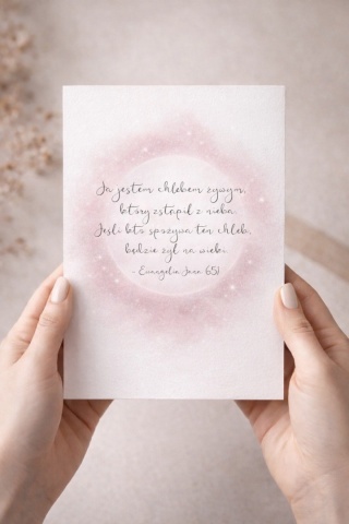 Kartka I Komunia Święta