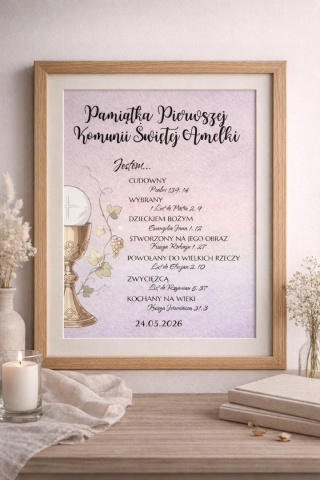 Pamiątka Komunijna, Jestem...