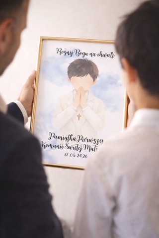 Pamiątka Komunijna, obraz dziecka